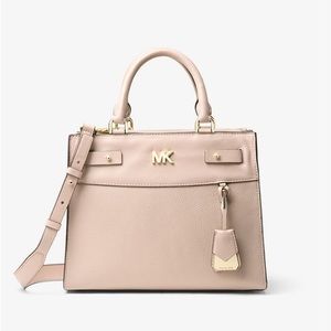 Michael Kors Reagan Soft Pink Leather Satchel
